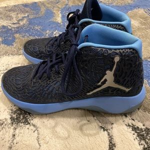 Custom blue Jordan’s